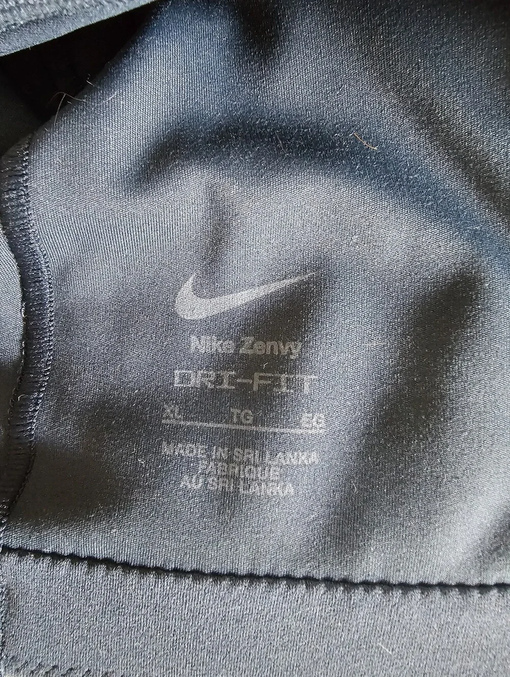 Nike Zenvy Dri-Fit One Shoulder Navy Blue Sports Bra Size XL
